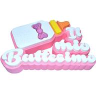 DECORAZIONE POLISTIROLO IL MIO BATTESIMO BIBERON (ROSA 1150)