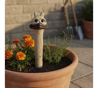 Decorazione Pollo da Giardino Effetto Sorpresa Palo Decorativo Testa di Pollo