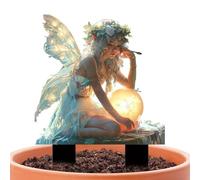Decorazione Prato Fata - Da Giardino Impermeabili 2D per Esterno | Arte Da Giardino Multifunzionale, Decorazione Vaso Del Cartone Animato per Aiuole Di Fiori, Paesaggio