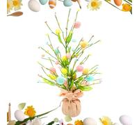 Decorazione primaverile - Albero d' con bacca a tema pasquale, piano d' artificiale | Decorazione per la tavola delle vacanze, decorazione domestica albero da tavolo per feste in casa