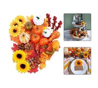 Decorazione Raccolta Autunno Set 96pz per Centrotavola ed Espositore Casa
