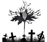 Decorazione Ramo Halloween - Ramo Artificiale Spaventoso - Artigli Con Occhio Bianco Simulato - Decorazione Interna Casa Ragno Fantasma - Secco PE 30 Cm Leggero Realistico Atmosfera Misteriosa