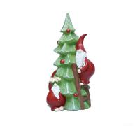 Decorazione rampicante in resina a forma di Babbo Natale, per albero di Natale, migliora le feste e aggiunge fascino a caminetti, tavoli e decorazioni natalizie (verde)