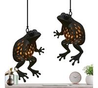 Decorazione Rana, 2 Pezzi Illuminazione Ambientale Carina Decorazione Esterna, Luci Decorative Statue Di Rana Da Esterno, Per Patio Cortile Giardino Recinto Albero Percorso Interno Camera Da Letto Sog
