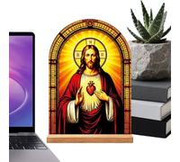Decorazione religiosa per la casa, supporto acrilico Gesù Vergine Maria Base