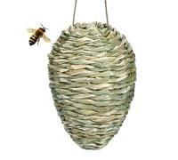 Decorazione Repellente per vespe: realistica di Alveare sospeso, Schermo deterrente per Insetti all'aperto | Decorazione di sculture di richiamo di calabroni tessute a Mano per h