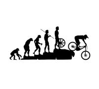 Decorazione riflettente dell'autoadesivo della decalcomania dell'automobile della bici di MTB dell'evoluzione umana del