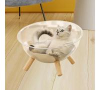 Decorazione rotonda a forma di capsula spaziale per gatti, regalo