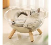 Decorazione Rotonda A Forma Di Capsula Spaziale Per Gatti, Regalo Trasparente,