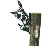 Decorazione rustica a forma di animale in ferro for giardino e casa colonica - Scultura da parete in metallo realizzata a mano, ornamento da recinzione for esterni resistente alle intemperie for corti