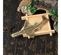 Decorazione rustica del pesce sega di Behemoth in ottone per mensola
