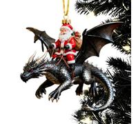 Decorazione Santa Cavalcando Un Drago Decorazione acrilica 2D Babbo Natale