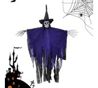 Decorazione scheletro appendibile - Halloween scheletro volante fantasma | oggetti di scena per casa infestata, decorazione spaventosa per esterni, interni, cortile, giardino