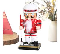 Decorazione Schiaccianoci | Schiaccianoci Calciatore e Giocatore di Baseball Soldato Modelli Decorativi da Casa 15 Cm | Decorazioni Natalizie in Legno per Tavolo Centrotavola Mensola Casa Decor