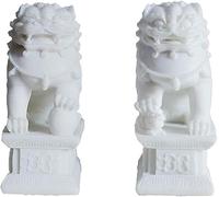 Decorazione scultorea di Grandi Dimensioni, Coppia di Leoni, Cani Fu Foo, Statue di Leoni Guardiani, Il miglior Regalo per allontanare l'energia malvagia, Feng Shui