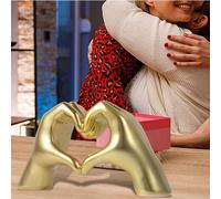 DECORAZIONE SCULTURA MANI A CUORE EFFETTO AMORE DA SCRIVANIA CAMERA DA LETTO
