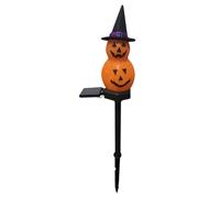 Decorazione solare di Halloween - Halloween Pumpkin Way arancione solare Jack | decorative per la per giardino, cortile, marciapiede, illuminazione per feste e area esterna del festival