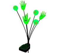 Decorazione solare di Halloween - Mani scheletriche da giardino con lampade a chiacchiera, impermeabile, decorazione spaventosa per Halloween, giardino, terrazza, cimitero, esterno