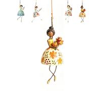 Decorazione Sospesa Donna Che Danza Dallo Stile Estroso,Ornamento Da Appendere Alla Finestra, Statuetta Con Abito Floreale E Gambe Mobili,Per Portici, Giardini, Ingressi,Alberi Di Natale E Interni，C