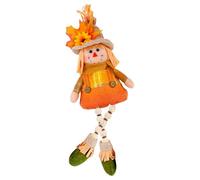 Decorazione Spaventapagli Autunnale per Interni | Ornamento Illuminato da 38 cm per il Raccolto Autunnale - Bambola Decorativa per Ringraziamento Mensola Soggiorno Scrivania Comodino Libreria Toeletta