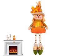 Decorazione Spaventapagli Autunnale per Interni, Ornamento Illuminato da 38 cm per il Raccolto Autunnale, Bambola Decorativa per Ringraziamento Mensola Soggiorno Scrivania Comodino Libreria Toeletta