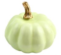 Decorazione stagionale a forma di zucca, ideale per centrotavola rustici durante le celebrazioni autunnali (verde chiaro)