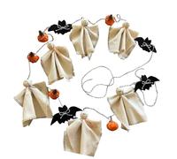 Decorazione stagionale Spookys con spettri cotone e zucche, ghirlande Halloween da 9, 2 piedi per striscioni spettrali della stanza