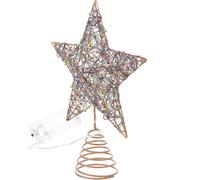Decorazione Stella Puntale Per Albero Con Luce Led Star Decoration