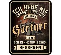 Decorazione Targhe per Uomo - Non Migliore Gärtner - Aforismi Blech-Schild