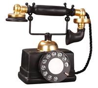 Decorazione telefonica in resina stile europeo retrò, replica vintage del telefono fisso, accento nostalgico per ufficio
