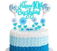 Decorazione torta 40° compleanno decorazione cake topper 40° compleanno decorazione torta 40° compleanno uomo buon compleanno 40° compleanno decorazione torta 40 anni uomo donna decorazione torta 40°