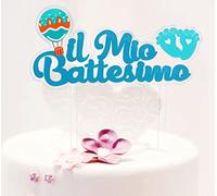 Decorazione Torta Battesimo Topper Cake Addobbi Decorazioni Nascita Feste Bambino Bimbo (1)