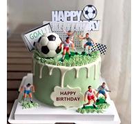 Decorazione Torta Calcio, Figura per Compleanno, Cupcake e Feste a Tema - Adatto per Celebrazioni (A)