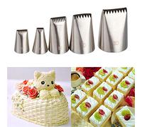 Decorazione Torte Set, FantasyDay 5 Pezzi Ugello in Acciaio Inossidabile Professionale da Pasticceria - Bocchette Decorative Accessori per Torte, Cupcakes, Pasta di Zucchero, Muffin, Dolci, Biscotti#4