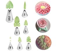 Decorazione Torte Set, FantasyDay 7 Pezzi Ugello in Acciaio Inossidabile Professionale da Pasticceria - Bocchette Decorative Accessori per Torte, Cupcakes, Pasta di Zucchero, Muffin, Dolci, Biscotti