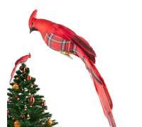 Decorazione uccello rosso | Ornamento uccello rosso - Decorazioni per albero di Natale, design a clip, per feste, casa, giardino, ghirlanda, finestra, parete