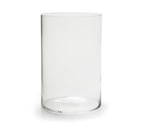 Decorazione Vaso di Vetro Cilindro Tour H.30cm D.20cm Tondo Trasparente Jodeco