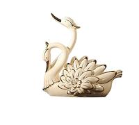 Decorazione Wine Rack Decorazione Cremagliera del vino Creativo cigno bianco Gioielli Casa Wine Rack Ceramica Wine Cabinet Craft Adatto