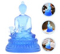 Decorazione Zen Per La Casa Blu Statua Buddha Da Giardino Del Meditazione