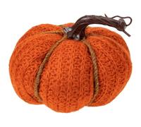 Decorazione Zucca Simulata Atmosfera Autunno in Stoffa e Plastico | Arancia, Forma Zucca, Harvest Festival e Thanksgiving Party, Ornamento da Tavolo per Casa