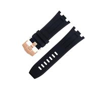 Decorazioni 28mm Natura Fluoro Gomma Morbida Braccialetto Accessori Cinturino Per AP Cinturino Per E Cintura 15710/15703 Non Qucik Rilascio Bella, 28MM, A