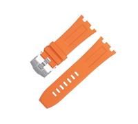 Decorazioni 28mm Natura Fluoro Gomma Morbida Braccialetto Accessori Cinturino Per AP Cinturino Per E Cintura 15710/15703 Non Qucik Rilascio Bella, 28MM, A