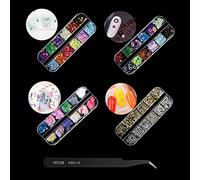 Decorazioni 3D Nail Art Caviars Bead Charm Fette irregolari Gioielli Fiore Rivetti Perla