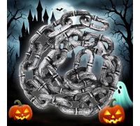 Decorazioni A Catena Per La Festa Di Halloween - Catene Spettrali,Accessorio Finto 1.5 Metri Per Tema Cimitero Prigione Decorazioni Interno Esterno Casa Stregata Feste