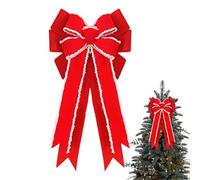 Decorazioni A Fiocchi Natalizi,Decorazione Per Ghirlanda Punta Di Grandi Dimensioni - Fiocchi Di Velluto Natalizi,Per Casa, Esterno, Vacanze, Inverno, Autunno, Compleanno, Matrimonio, Festa, Porta d'I