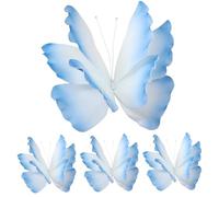 Decorazioni a Forma di Farfalla Gigante in PE 4 Pezzi Decorazioni a Forma di Farfalla 3D per Compleanni Baby Shower Matrimoni Feste 20 Pollici Blu
