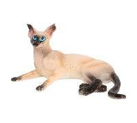 Decorazioni a forma di gatto, scultura realistica a forma di gattino, ornamento decorativo a forma di gattino, scultura decorativa a forma di animale per esporre la scrivania, vetrina da collezione