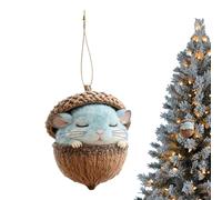 Decorazioni A Forma Di Ghianda,Pendente In Acrilico 2D A Forma Di Ghianda Animale - Ornamenti per Albero di Natale - Per La Casa Interni Feste Parete Finestra E Decorazione Stagionale