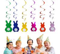 Decorazioni A Pendenti Con Coniglietto Pasquale, Ornamenti Colorati Per L'albero Di Pasqua, Divertenti Striscioni Per Feste Per La Casa, La Scuola O Lo Studio, Ideali Per Riunioni Di Pasqua E