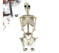 Decorazioni a scheletro di Halloween, 90 cm, giunture posizionabili | Statuetta da giardino scheletro posabile per casa infestata festa festa giardino cortile portico patio prato ponte passerella